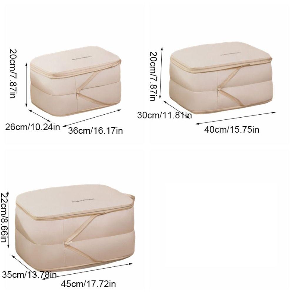 Foldable Clothes Storage Bag Large Capacity Clothes Packing Cube Down Jacket Storage Bag  Suitcase