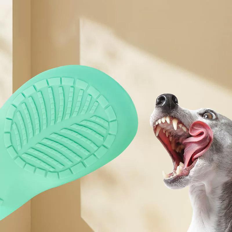 Durable Rubber Slippers-Shaped Chew Toy, Teeth Cleaning & Training, for Aggressive Chewers - Rubber Slippers-Shaped Chew Toy