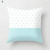 Mint Green Printed Decorative Pillowcase Office Living Room Car Ornaments Home Pillowcase