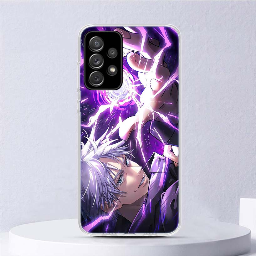 Kaisen J-Jujutsu Gojo Satoru Soft Case For Samsung Galaxy A52 A51 A50S A12 A10S A20S A30S Phone Cover A71 A41 A31 A21S A70 A40 A