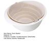Drain Basket 360 Degree Free Rotation Detachable Double Layer Fruit Vegetable Drain Colander for Home