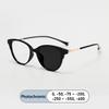 Japanese-style Cat-eye Small Frame Myopia Glasses Anti Blue Ray Prescription Photochromic Women Eyewear