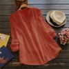 Hot Sale Large Size Bamboo Long Sleeve Shirt Women's European, American Loose Multi-Color Women's Top