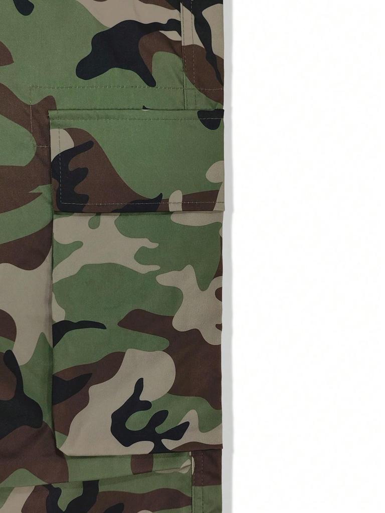 Men's Spring/Autumn Camouflage Retro High Street Casual Tapered Work Pants