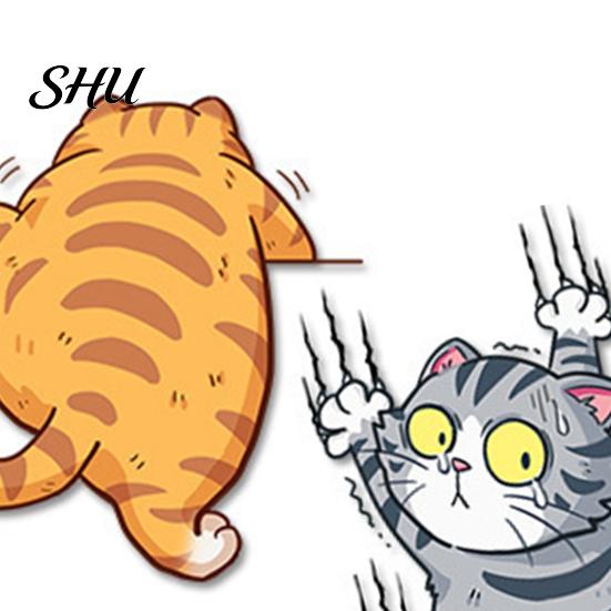 Auto Window Sticker 3Pcs/Set Cat Scratch Car Funny Weather-resistant Self-adhesive SUV Vehicle Cartoon Body Decoration Kitten Animal Trim Decal