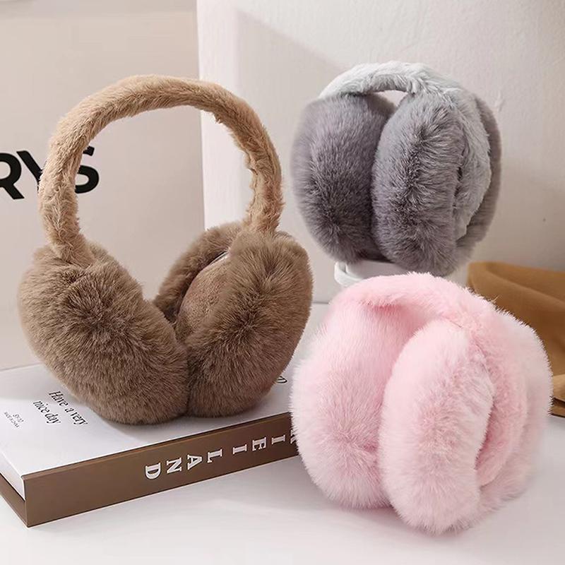 Solid Soft Plush Ear Keep Warmer Winter Earmuffs For Women Men Outdoor Earflap Protection Ear-Muffs Ear Cover