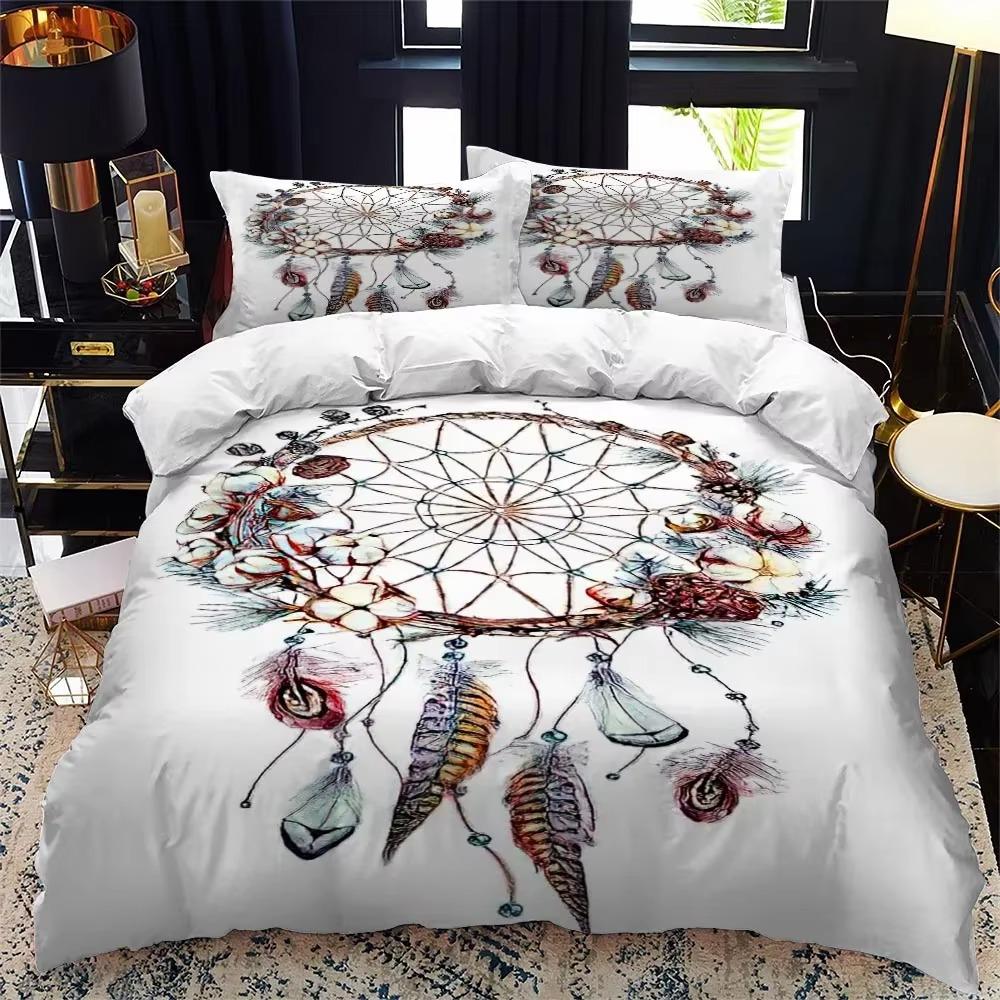 Comforter National Dream Catcher Queen King Twin Full Size Comforter Black Bedding Set Single Polyester