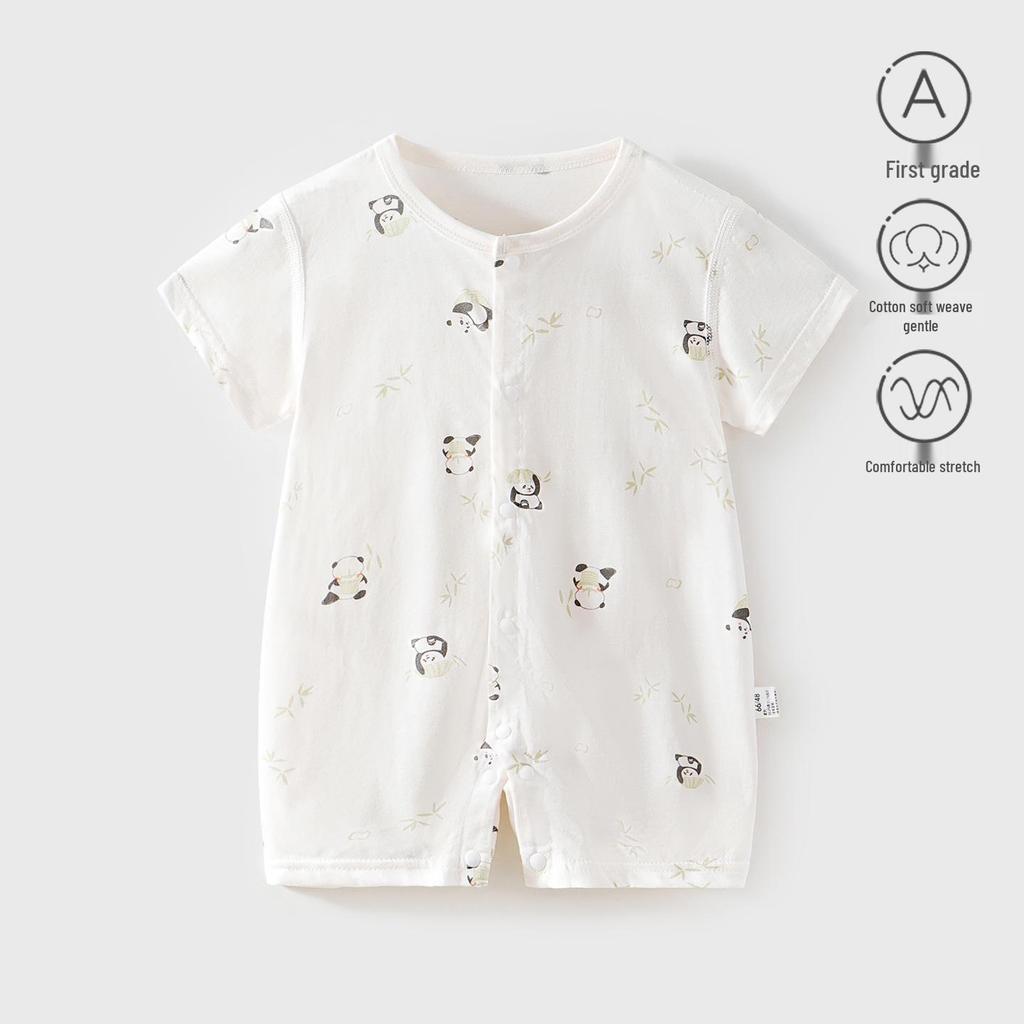 Newborn Summer Short-Sleeve Romper Onesie