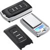 1Pcs 200g/100g 0.01g Precision Portable Car Key Shape Mini Digital Pocket Electronic Gram Scale with LCD Display and Batteries