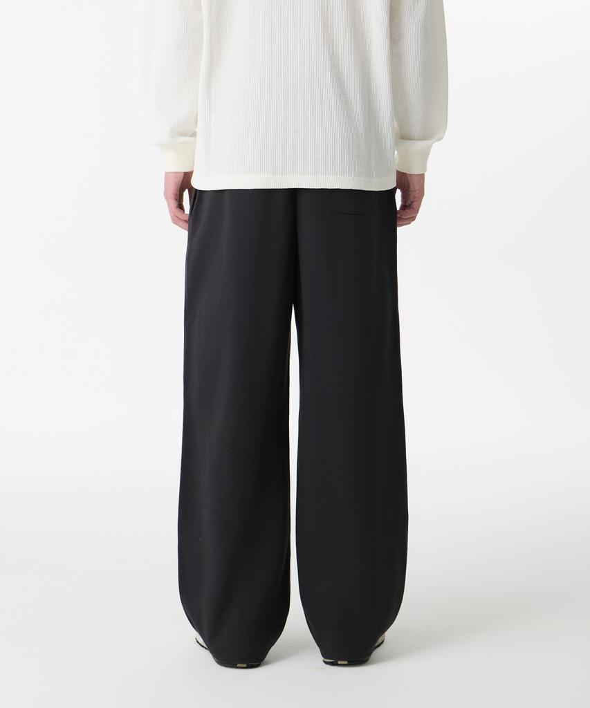 MUSINSA STANDARD Double Knit Two-Tuck Wide Lounge Sweatpants [Dark Gray]