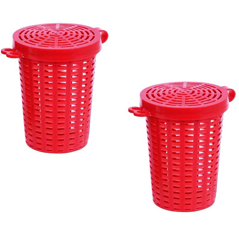 Integrated Plastic Bait Cup Cage for Lobster, Crab, and Fish Nets
