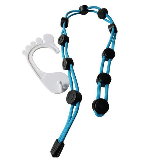 Adjustable Socks Storage Organizer Socks Drying Hanging Rope Home Portable Footprint Hooks Non-slip Socks Drying Hanger