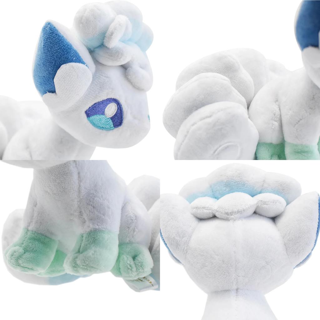Alolan Vulpix Plush Toys Stuffed Animal Game for Collectible Gift,Cute Cartoon Character Black 9 Inch