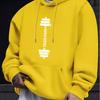 TRAIN HARD Men's Cozy Hoodie - Trendy Long Sleeve, Casual Pullover with Kangaroo Pocket for Fall & Winter