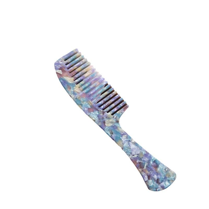 Acetate Mini Wide-Tooth Hairbrush for Short Hair