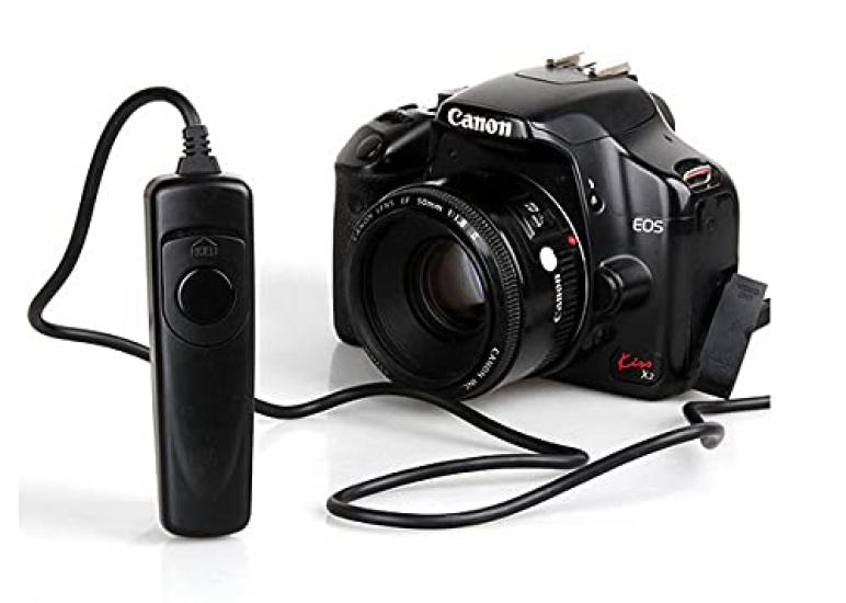 Canon Compatible Shutter Remote Control with Hold Function for EOS 5D Mark RS-80N3 6D, 7D, III, etc.
