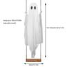 5.9FT Large Halloween Hanging Ghost Swing Adjustable Height With Remote Spooky Ghosts Swing With String Lights