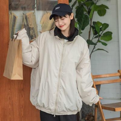 Vintage Winter Jacket Women Warm Oversized Casual Zip Up Coats Harajuku Korean Style Jackets
