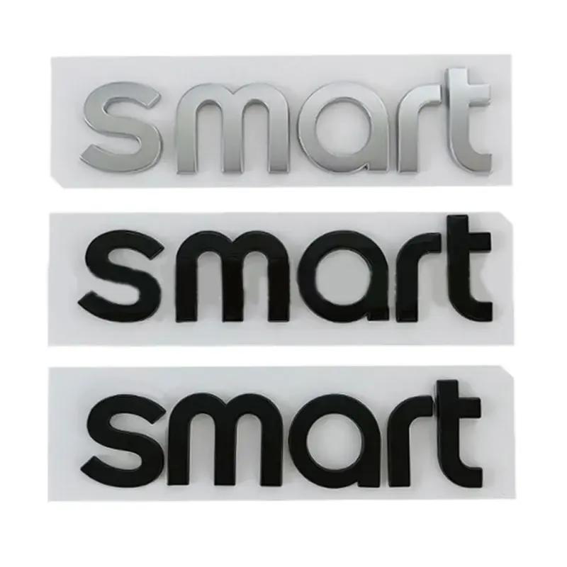 SMART big small letter badge car stickers for Mercedes benz smart front hood  rear trunk labels refit car accessories