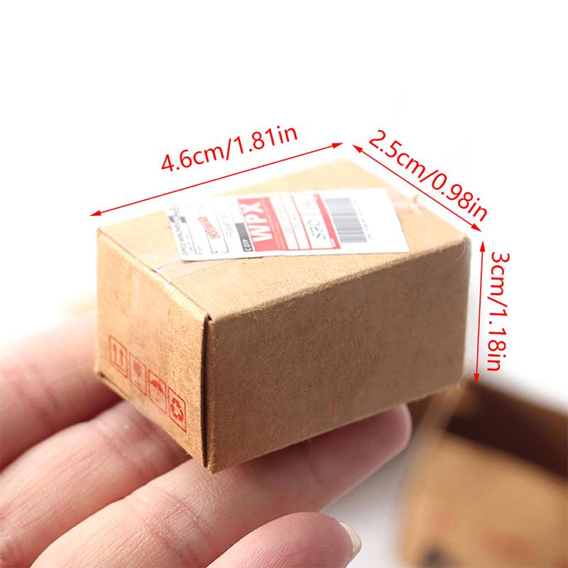 1 set di mini cartoni per espresso 1:12 giocattoli decorativi per scatole express in miniatura per case delle bambole