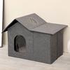 Cat House for Outdoor Cats Foldable Water Resistant Rainproof Feral Cats Shelter Cat Cave