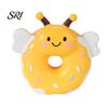 Interactive Dog Toy Donut Animal Latex Squeaky Chew Puppy Teething for Aggressive Chewers Fetch Play
