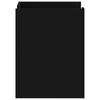 Nightstand Black 45x50x65 cm Particleboard