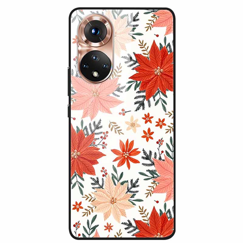 For Honor 50 Case Cartoon Tempered Glass Back Cover Hard Case For Huawei Honor 50 Pro Phone Cases NTH-AN00 NTH-NX9 Fundas Coque