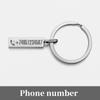 Anti-lost Keychain Small Chic Personalized Keyring for Car Phone Number Men Women Gift Key Chain Holder P021