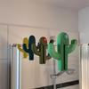 Cactus Bathroom Storage Helper, Creative Glass Door Hook, Suitable for 6mm Glass, Easy To Install Without Drilling