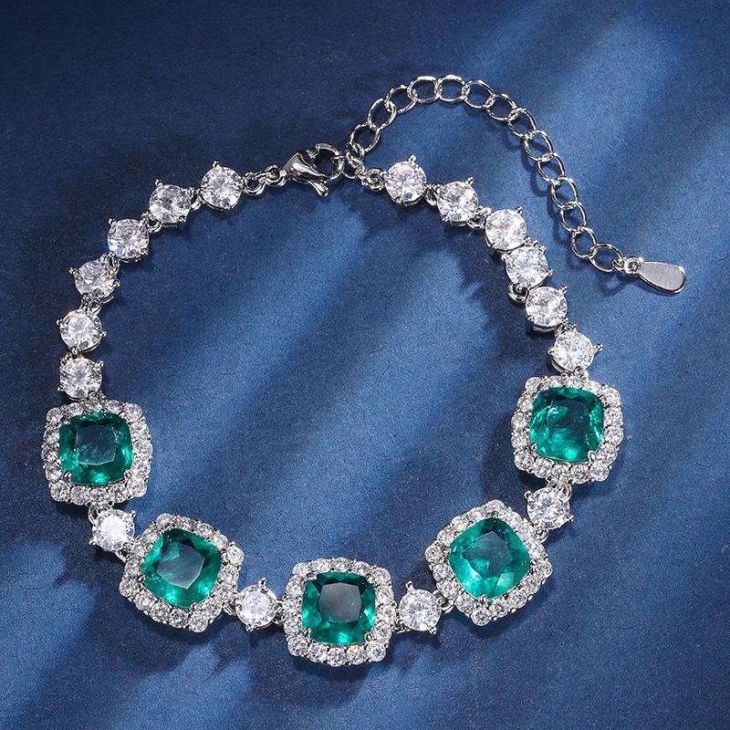 

Ювелирные изделия Ретро имитация цвет сокровище свет роскошь полный бриллиант браслет браслет ювелирные изделия героиня камень 8 * 8