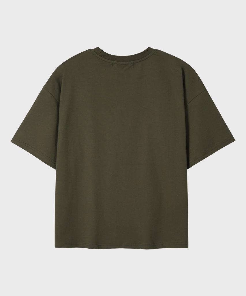 LEIRE Essential Crop T-Shirt [Khaki]