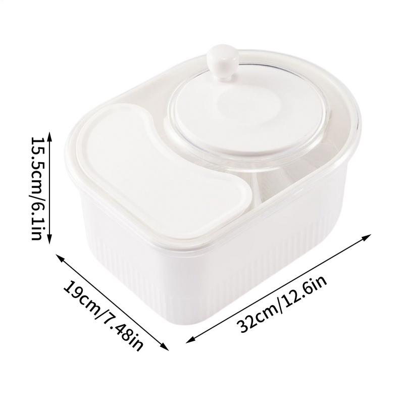 Fruit Vegetable Cleaning Machine Manual Water Salad Spinner Fruit Drain Basket Household Salad Washing Tool Kitchen Accessories
