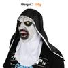 Damer Latexmasker Nonnmask Halloween Maskerad Kostymrekvisita Cosplay Skräck Med Turban Valak Hjälm Fest Kvinnlig Utklädningsrekvisita