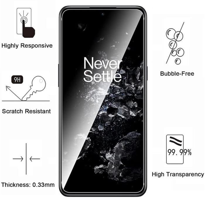 Shockproof Case - Phonillico - OnePlus 10T - Soft Silicone - Reinforced Protection - 2 Tempered Glass