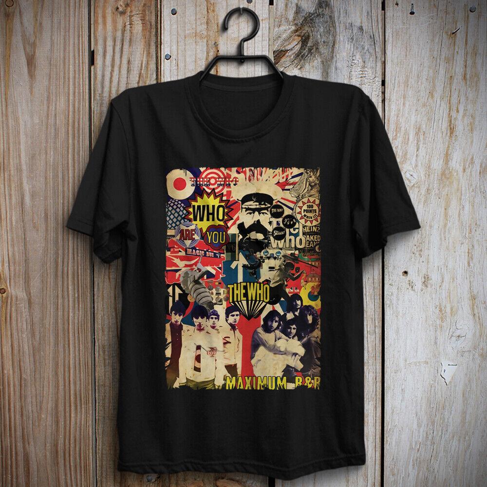 Who Are You album by The Who T-Shirt Roger Daltrey John Entwistle Keith Moon Unisex T-Shirt XL