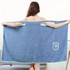 Plus Size Women's Wearable Shower Skirt,Women's Coral Fleece Wearable Bath Skirt Towel, Absorption Water Quick Drying Salon Spa Sauna Wrap Robe