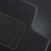Front Velour Car Mats Fits: Renault Captur I 2013-2019 Black Piping