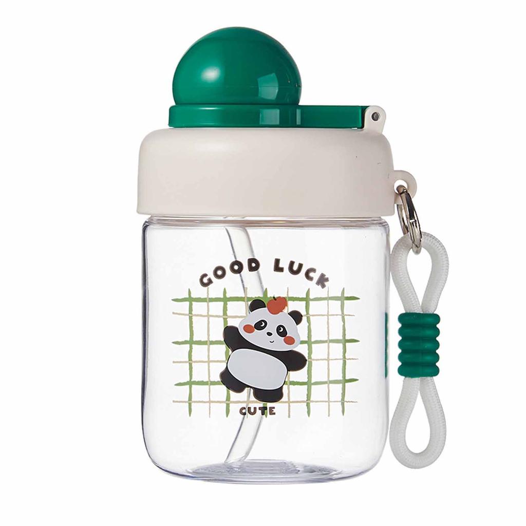 Cartoon Kids Water Bottle, -Drop Portable Cup with Handle, Gender-Neutral Student-Friendly Plastic Bottle, Easy To Carry