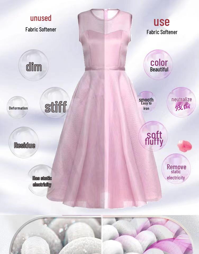 Lavender Anti-Static Fabric Softener, 10 Jin, Long-Lasting Fragrance with Large Capacity for Household Use.