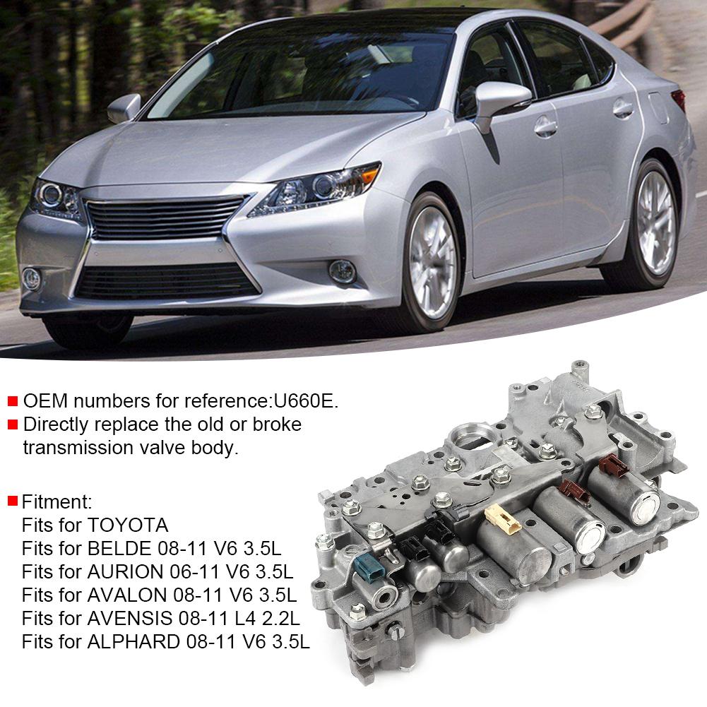6stupňový ventilový blok převodovky pro auto U660E Pasuje na Toyota Alphard