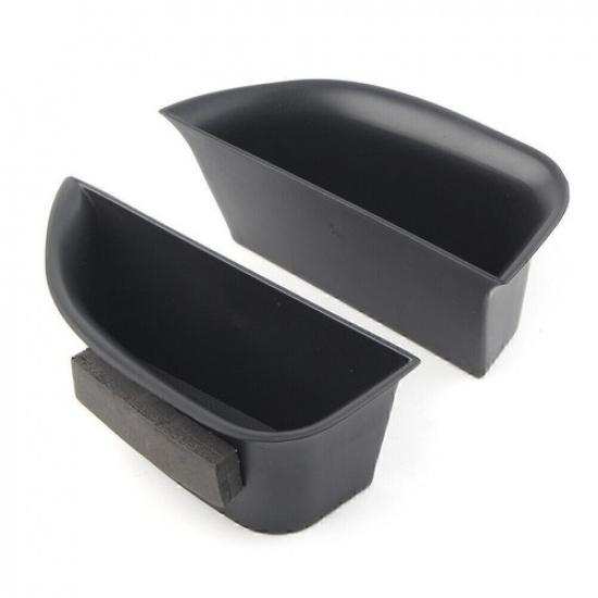 2Pcs Car Front Door Handle Armrest Storage Box Tray Bin For MKZ 2014-16