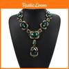 Pendant Alloy Exquisite Necklace With Gemstone Inlay Perfect For Wedding Celebrations And Memories Travel