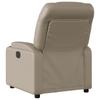 Relaxation Armchair In Cappuccino Brown Artificial Leather