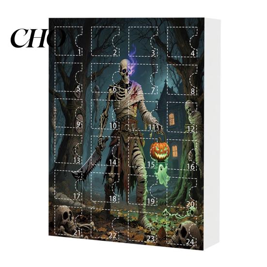 Scary Halloween Decorations Advent Calendar 24 Days Countdown to Decoration Festive Decor Pcs Doll Collectible Figures Gifts for Kids Teens