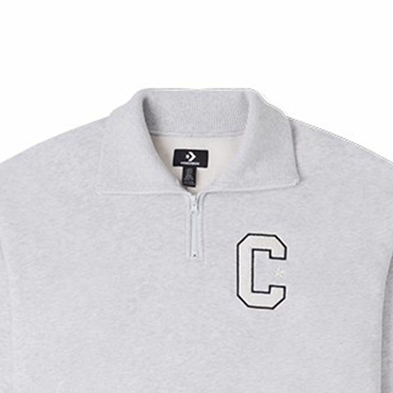 Converse ESSENTIAL SWEATSHIRT Unisex Gray 10026553-A03