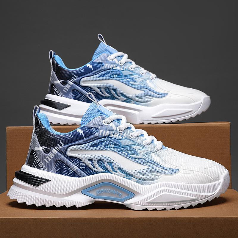 2025 summer new Korean version of dad shoes, student casual shoes, venom sports shoes, men's breathable running shoes