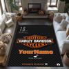 Harley-davidson Motorcycles Customize Your Name Floor Rug Office Rug Perfect for Outdoor Living Rooms Game Room Balcony Anti-slip Rug Decorate Offices