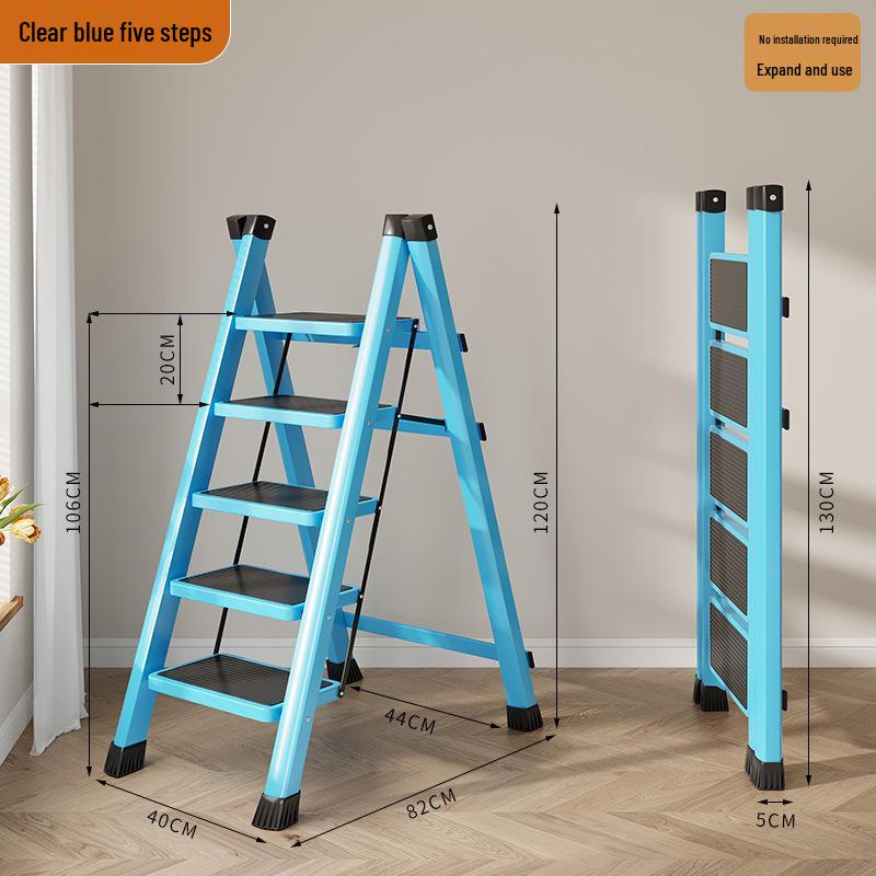 Lightweight 3-Step Folding Telescopic Ladder