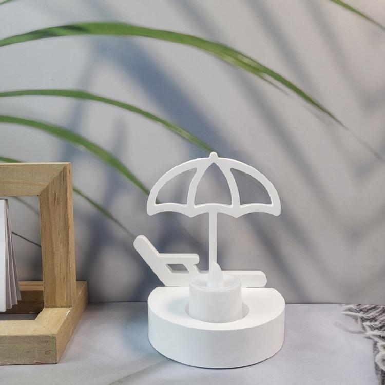 Beach Chair Parasol Candle Holder Molds Candlesticks Silicone Moulds Craft Molds